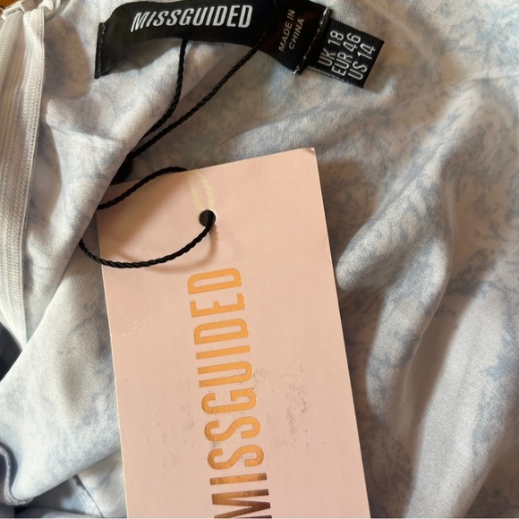 NWT Missguided (sold by ASOS) Toile Milkmaid midi dress Size 14 - Picture 7 of 15